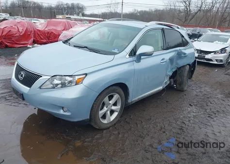 2010 Lexus Rx 350 z USA, uszkodzony, nr VIN 2T2BK1BA5AC023601